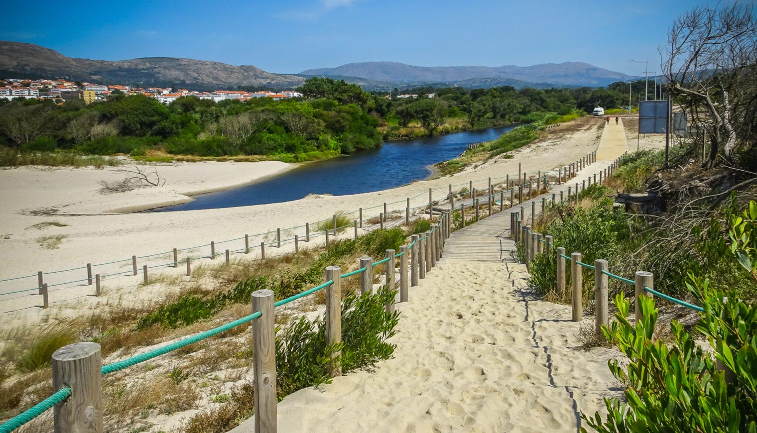 Jakobsweg-Portugal Camino-Portugues rio-ancora von-porto-nach-santiagodecompostela vila-praia-de-ancora