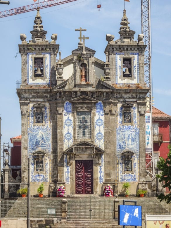 Igreja de Santo Ildefonso mit Azulejos in Porto am Jakobsweg Portugal