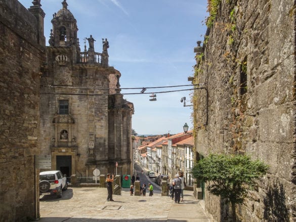 Architektur in Santiago de Compostela am Jakobsweg Portugal