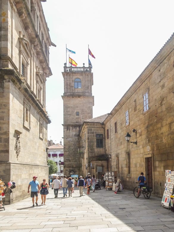 Pazo of Fonseca in Santiago de Compostela am Jakobsweg Portugal