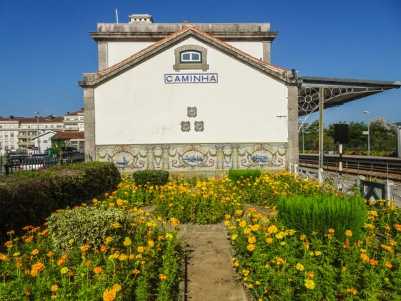 Banhofsgebäude in Caminha