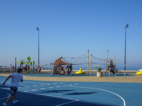 Spielplatz am Parque de Lazer in Póvoa de Varzim am Jakobsweg Portugal